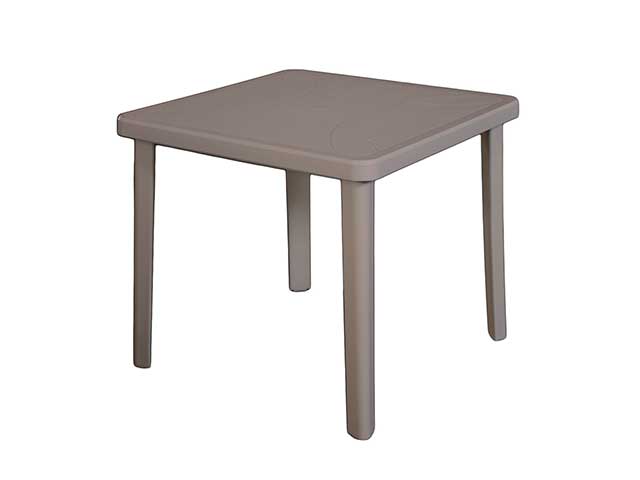 Tavolo Nettuno 80x80cm tortora