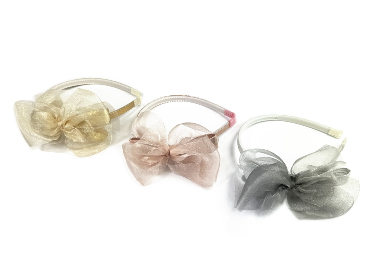 Cerchietto con fiocco organza