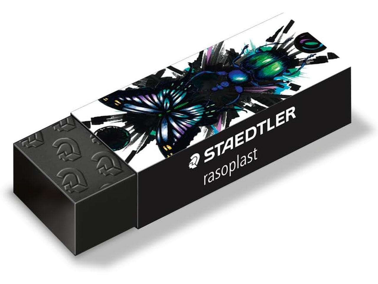 Set scuola di due matite HB, gomma nera, temperamatite 130 SBK2E1, nero e bianco - Staedtler