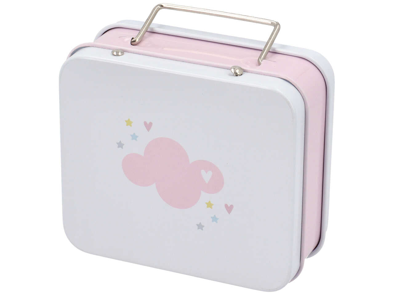 Mini valigetta dumbo di latta rosa 8x7x3,5cm