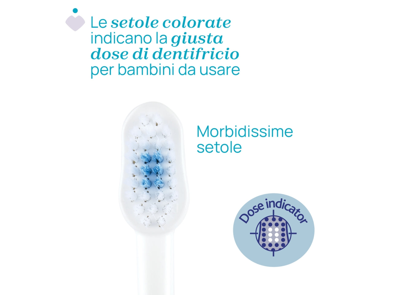Spazzolino Hippo Oral Care Chicco con setole ultra sottili e impugnatura ergonomica azzurro, 3-6 anni