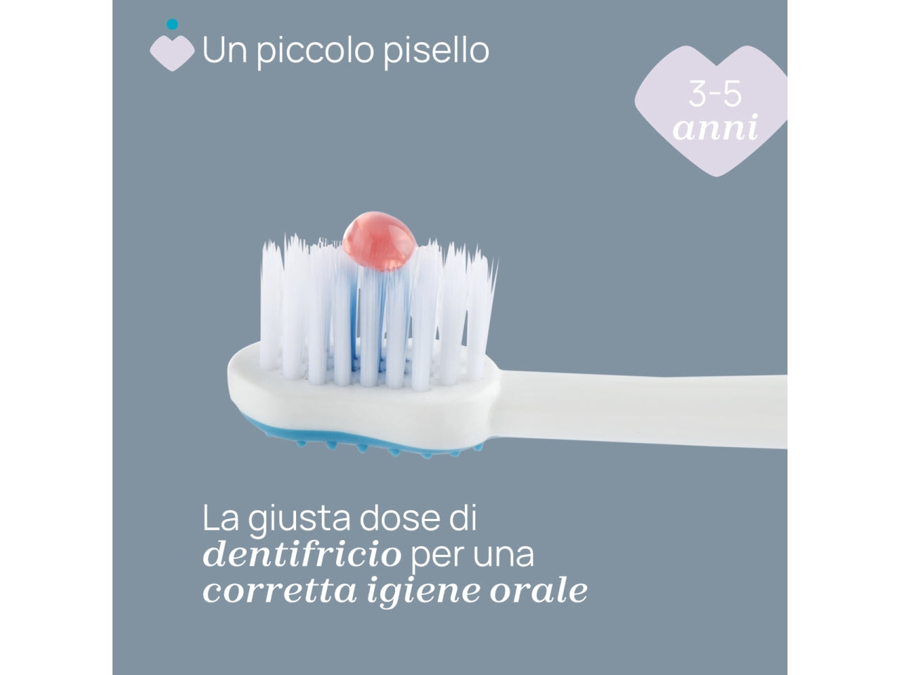 Spazzolino Hippo Oral Care Chicco con setole ultra sottili e impugnatura ergonomica azzurro, 3-6 anni