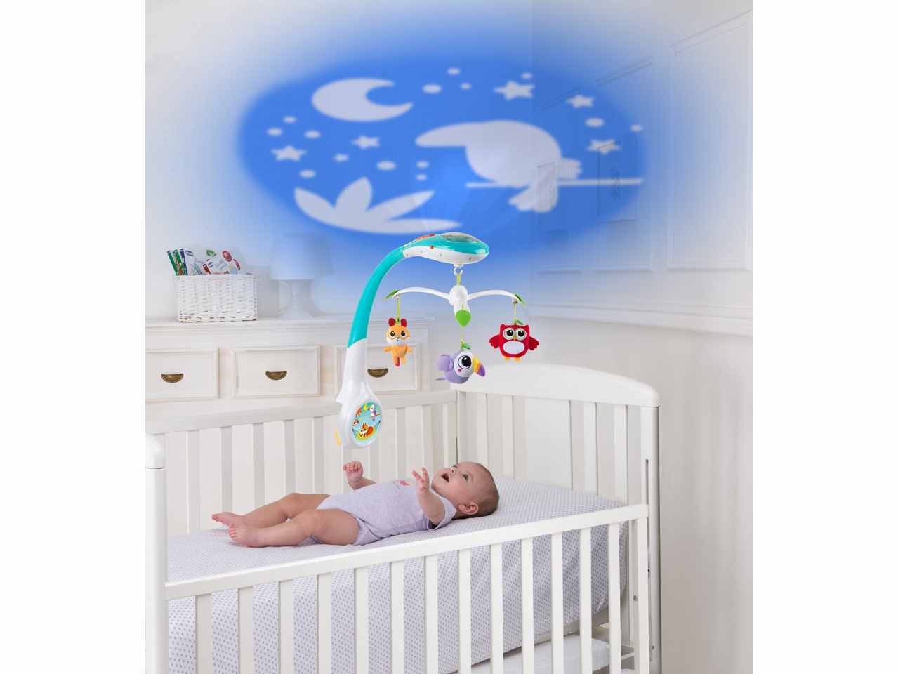 Chicco Giostrina Culla Foresta Magica Giostrina con Proiettore e Carillon