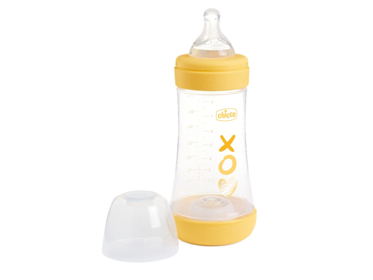 Biberon perfect5 neutro 240ml in silicone 2 fori flusso medio