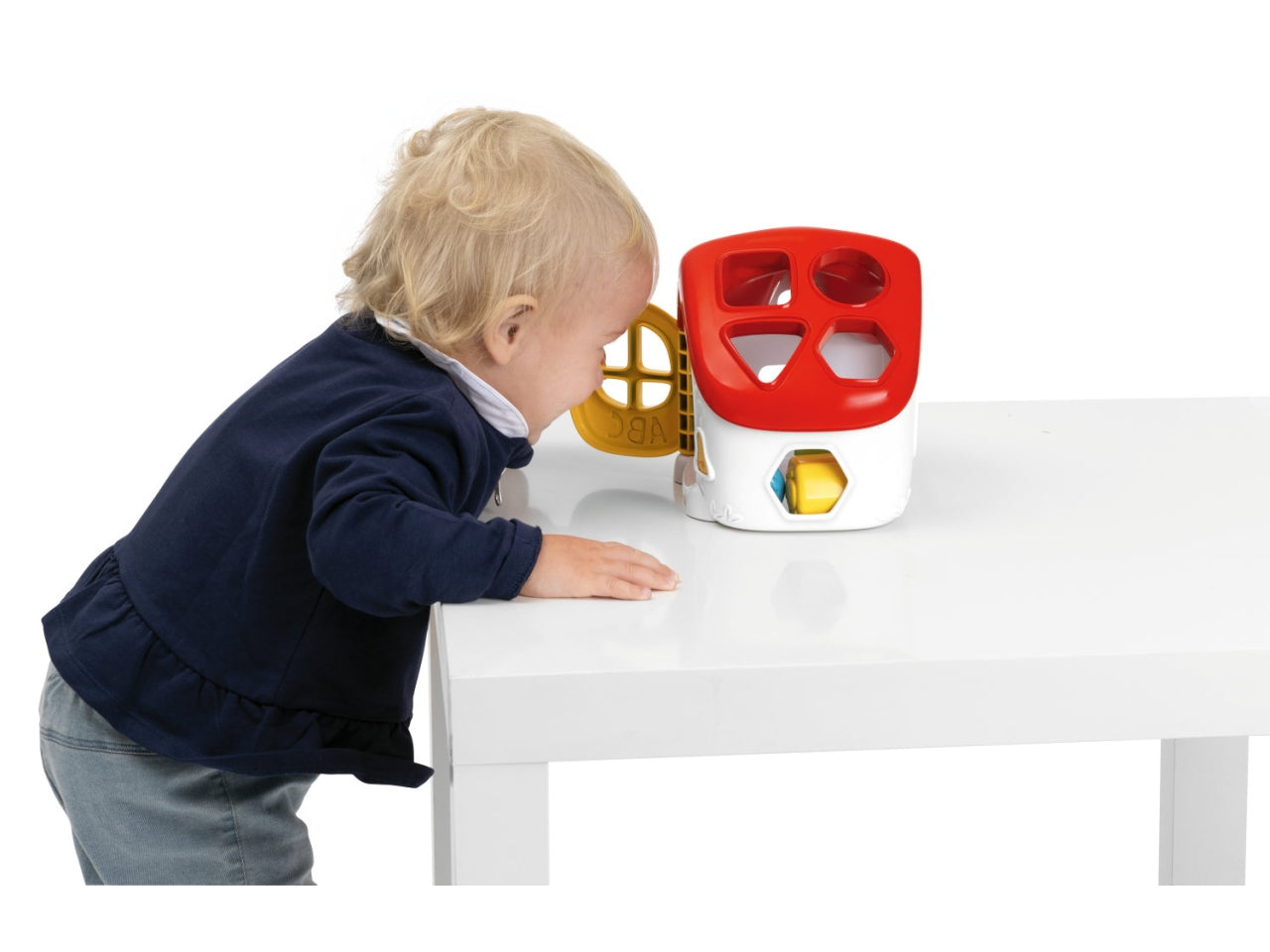 Chicco ABC Casetta Incastri - Multicolor, Plastica, EtÃ  10-36 Mesi, Batterie Incluse, Dimensioni 19,2x15x16,8 cm