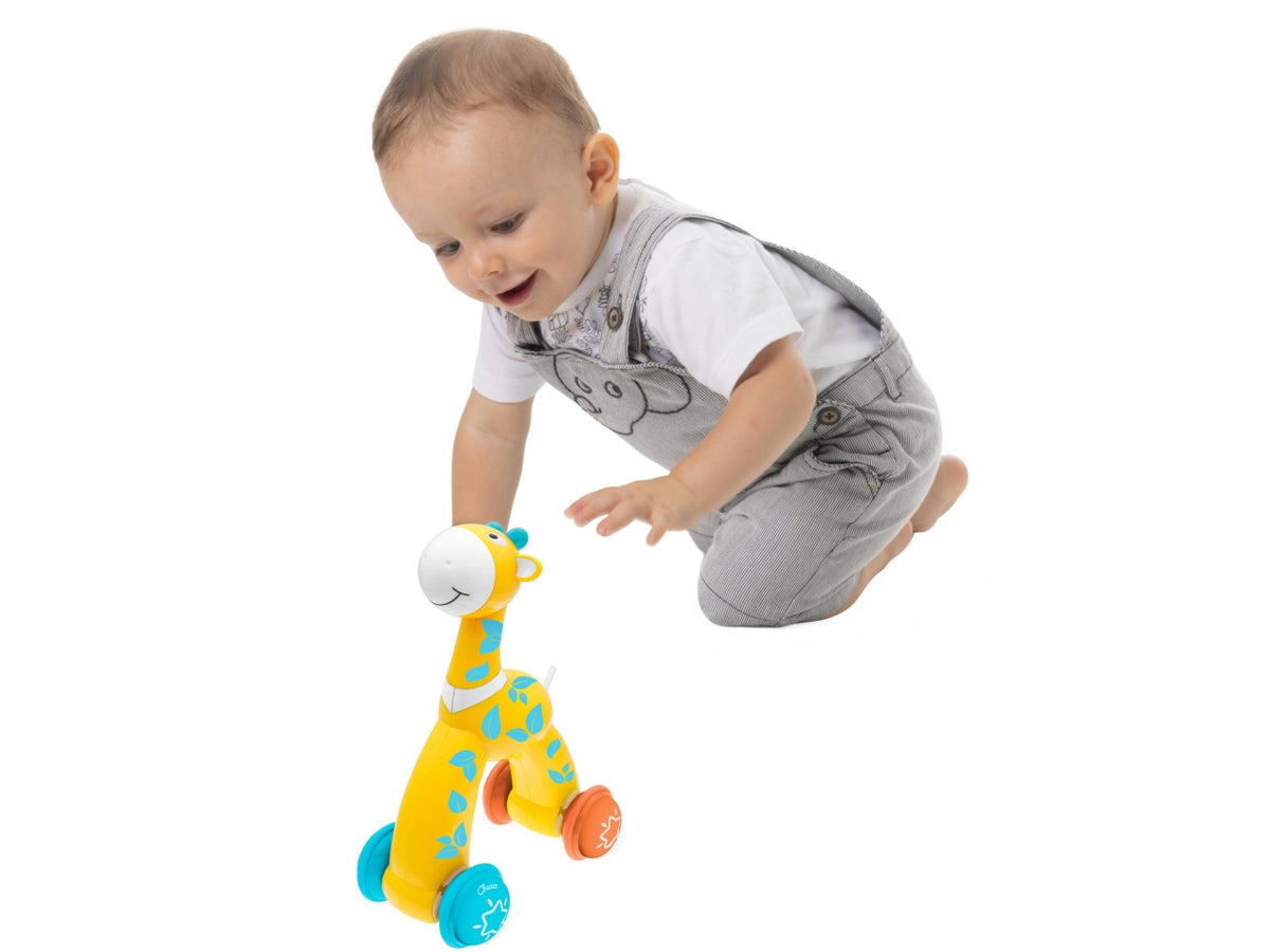 Chicco Giraffa Spingi e Vai - Multicolor in Plastica, EtÃ  12-36 Mesi, Dimensioni 18x11x26 cm