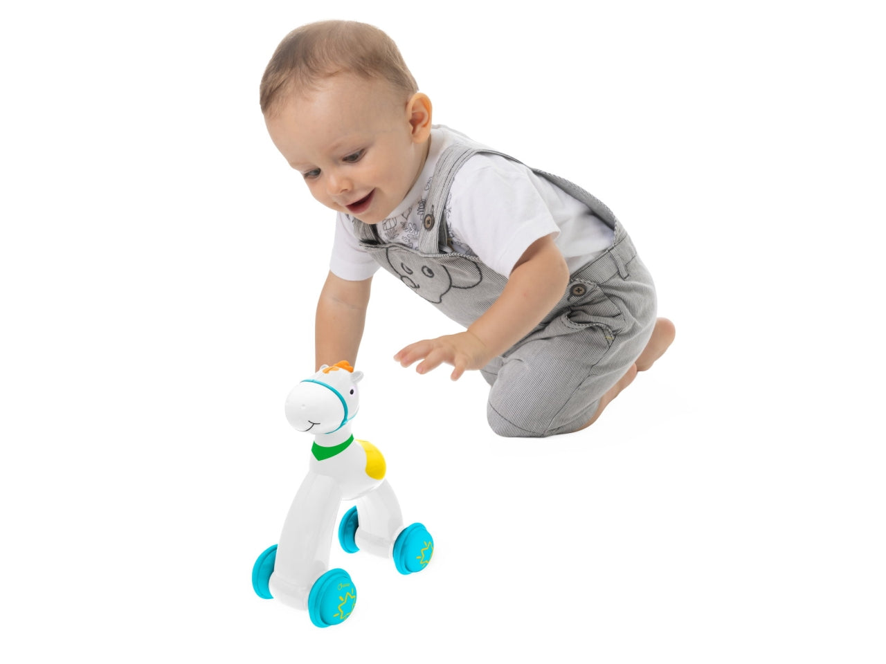 Chicco Cavallino Spingi e Vai - Multicolor in Plastica, EtÃ  12-36 Mesi, Dimensioni 18x11x23 cm