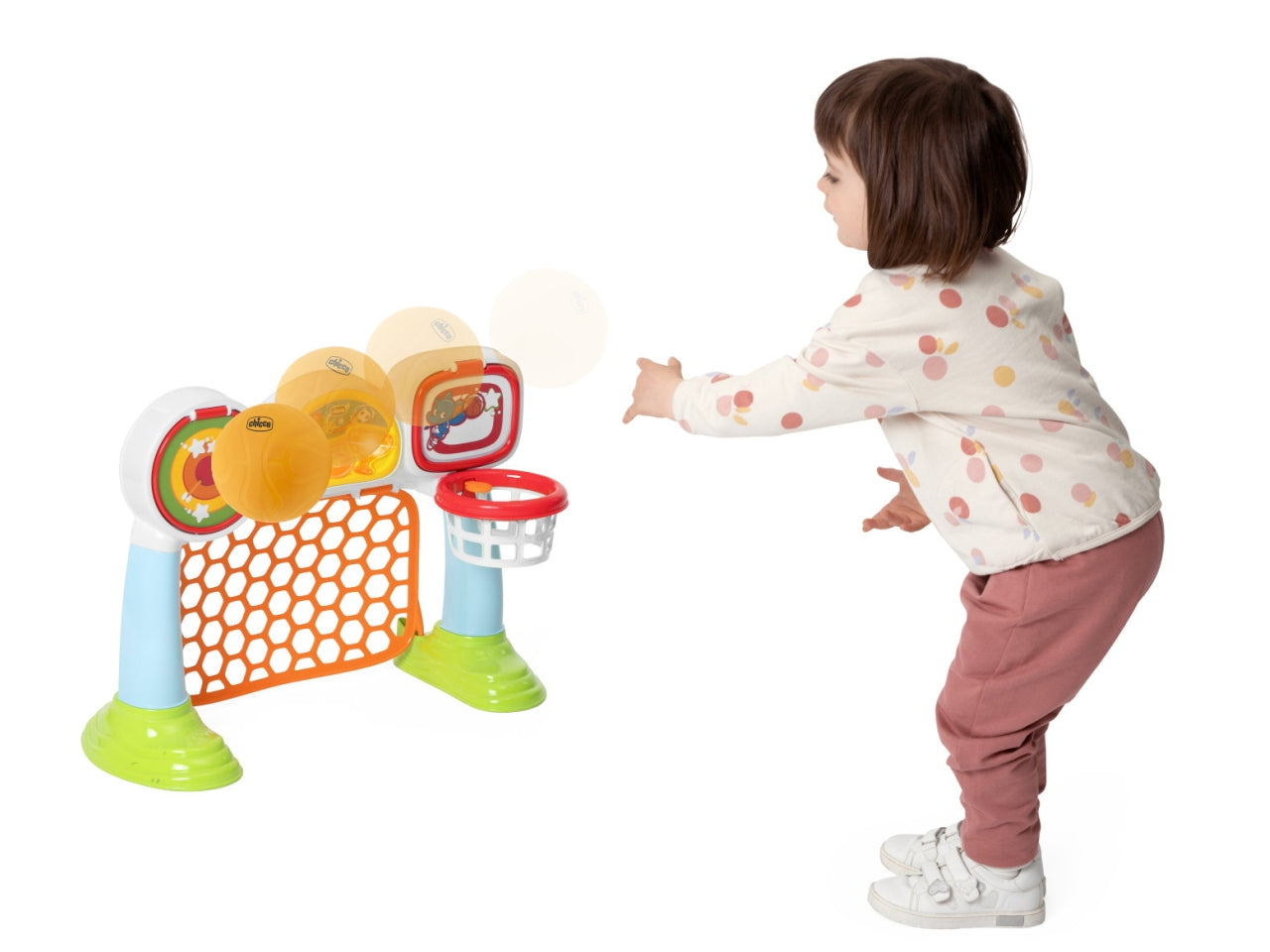 Chicco Multisport League - Multicolor in Plastica, EtÃ  2-5 Anni, Dimensioni 54,8x24,5x43,2 cm