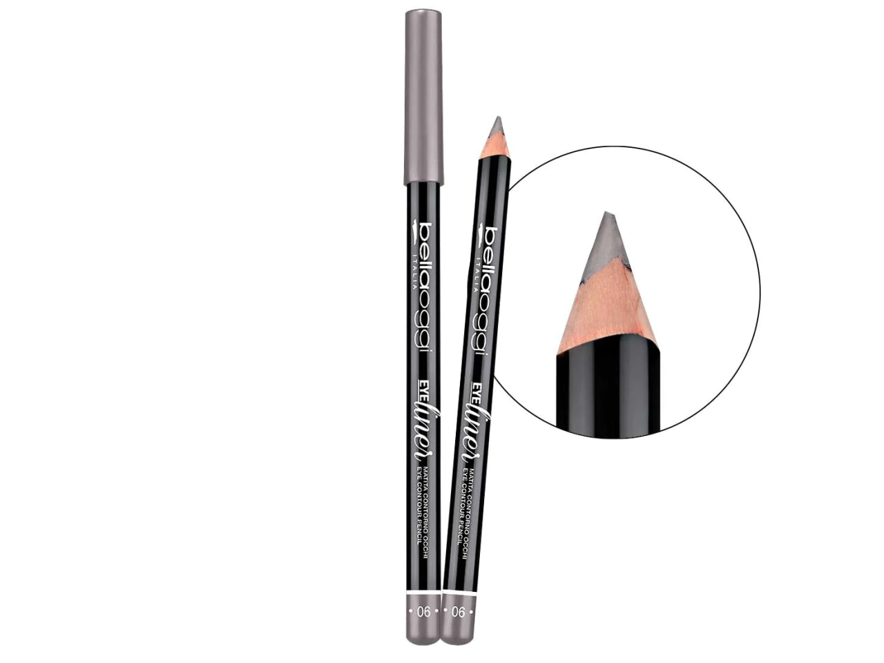 Matita Contorno Occhi Eye Liner - Tratto preciso e tenuta perfetta - Grey - Bellaoggi
