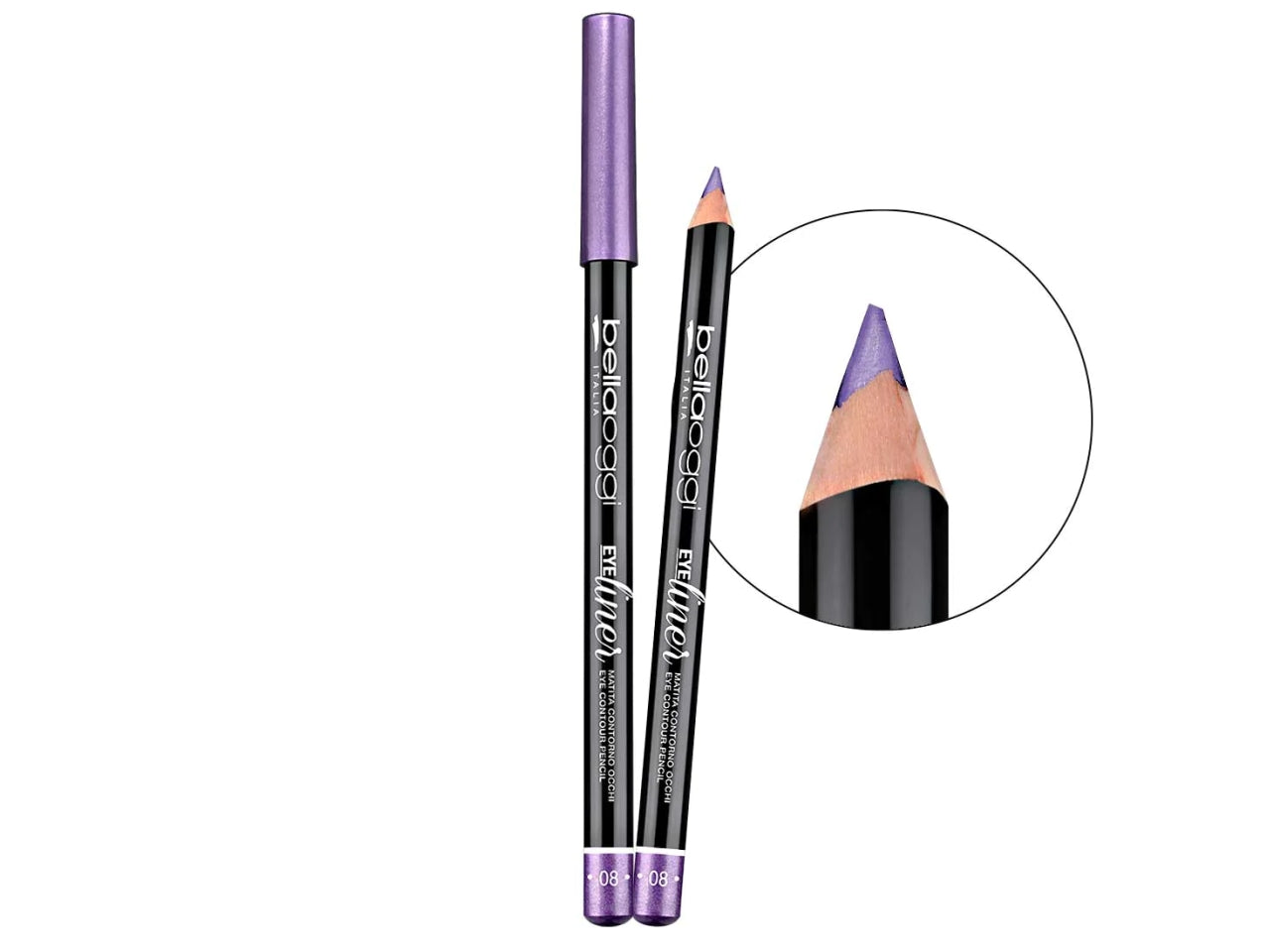 Matita Contorno Occhi Eye Liner - Tratto preciso e tenuta perfetta - Purple - Bellaoggi