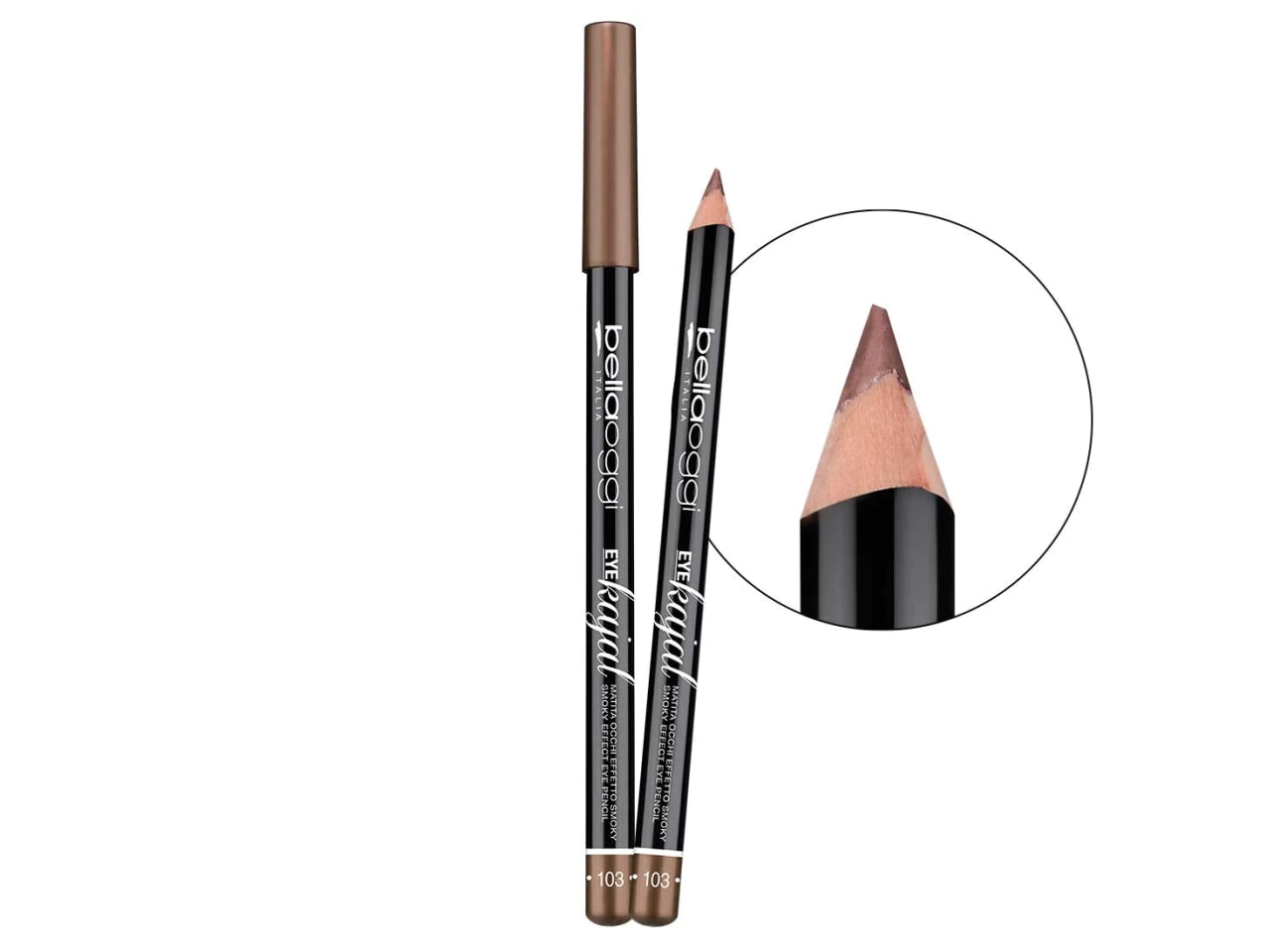 Matita Occhi Eye Kajal - Effetto Smoky, Alta Definizione - Brown Kajal - Bellaoggi