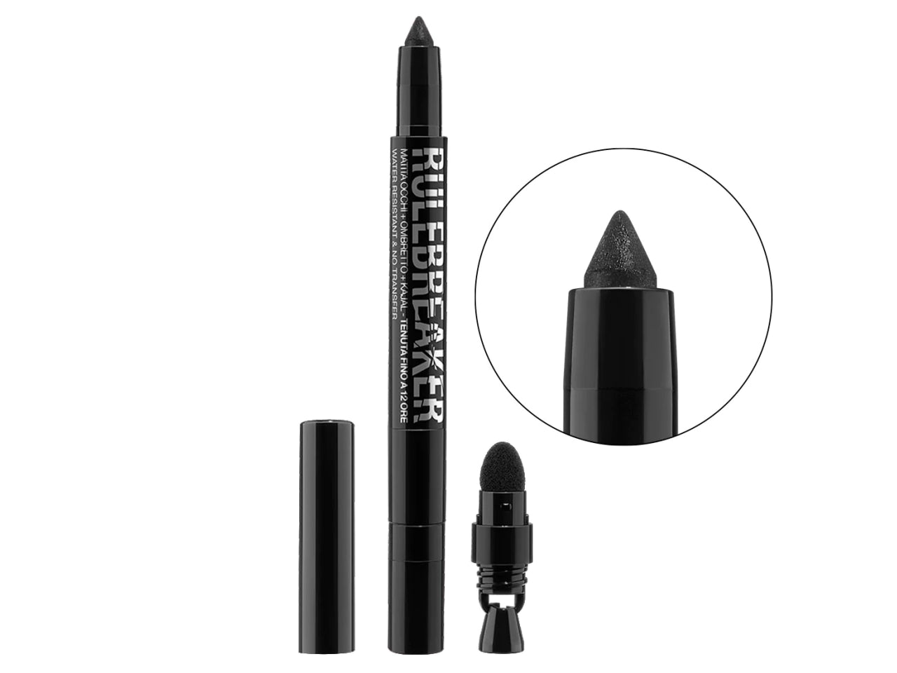 Matita Occhi 3in1 - Eyeliner, Kajal, Ombretto-Rule Breaker - Nero - Bellaoggi
