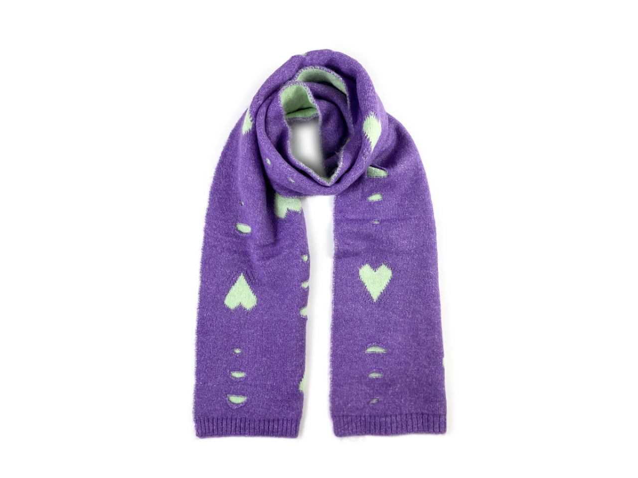Sciarpa bimba le kikke con cuori