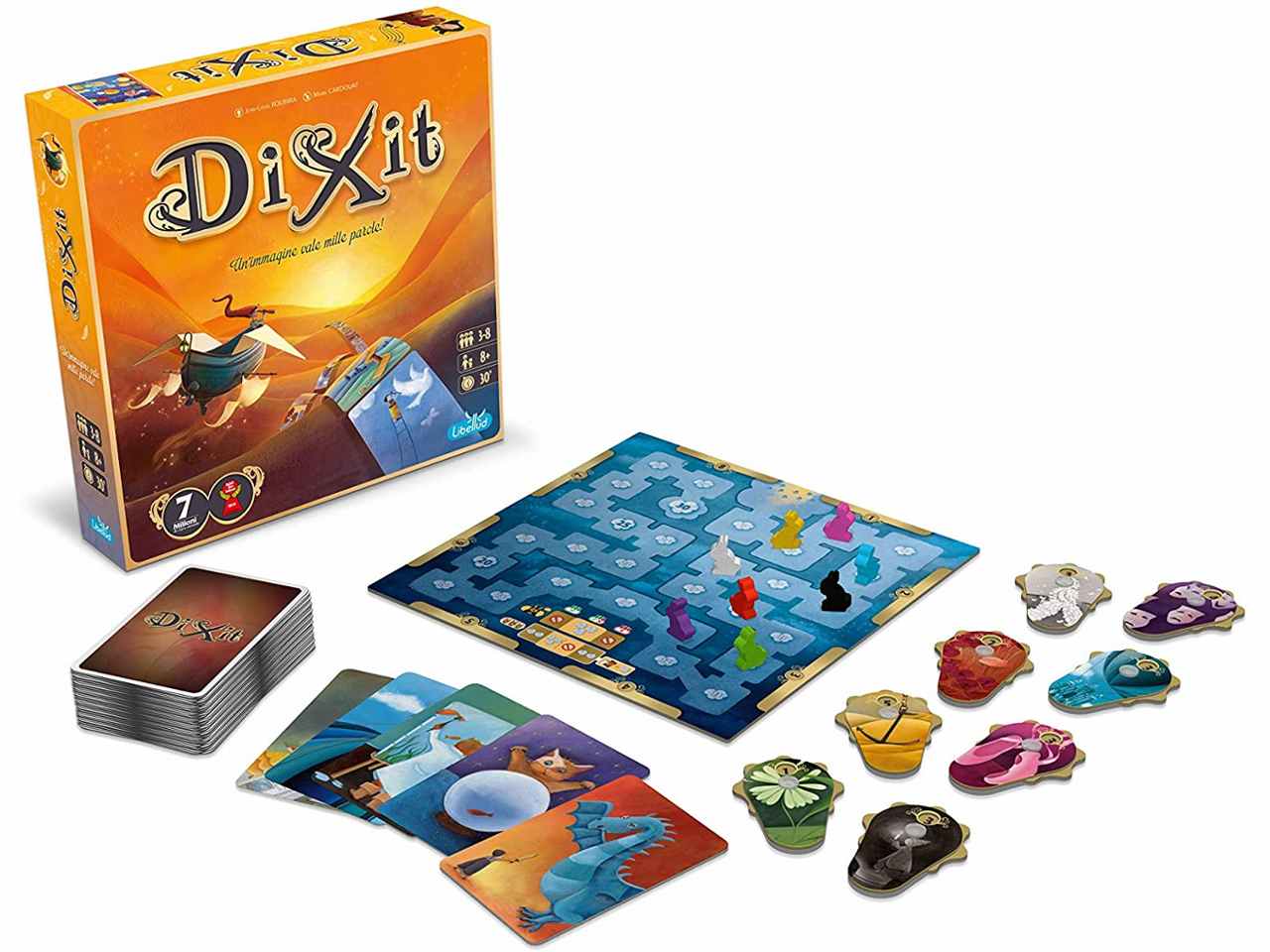 Dixit Gioco da Tavolo di inventiva e Immaginazione per 3-8 Giocatori, Edizione Italiana - Asmodee