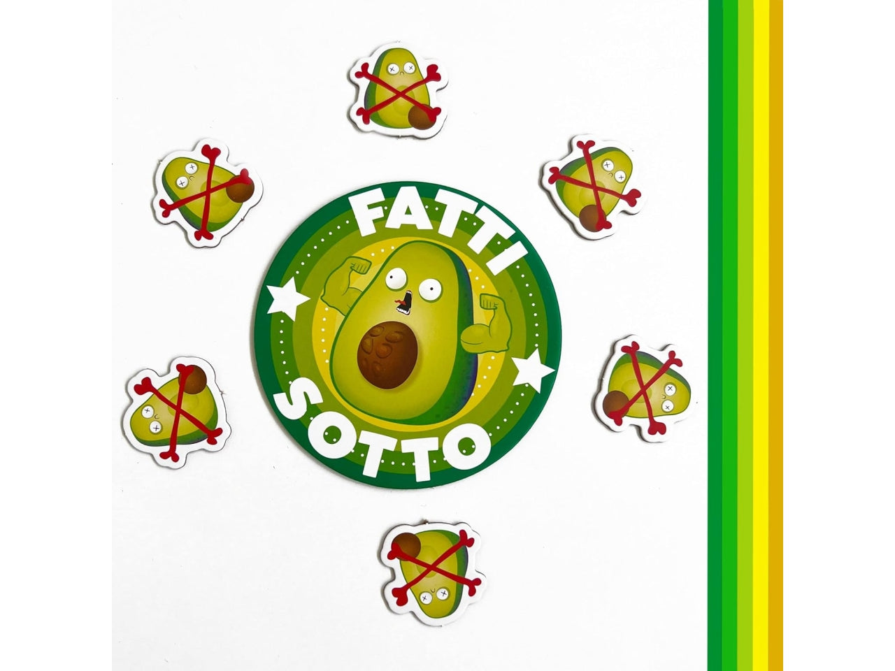 Throw Throw Avocado: Gioco di AbilitÃ  e Risate, 2-6 Partecipanti, Dai 7 Anni in su, Versione Italiana - Asmodee
