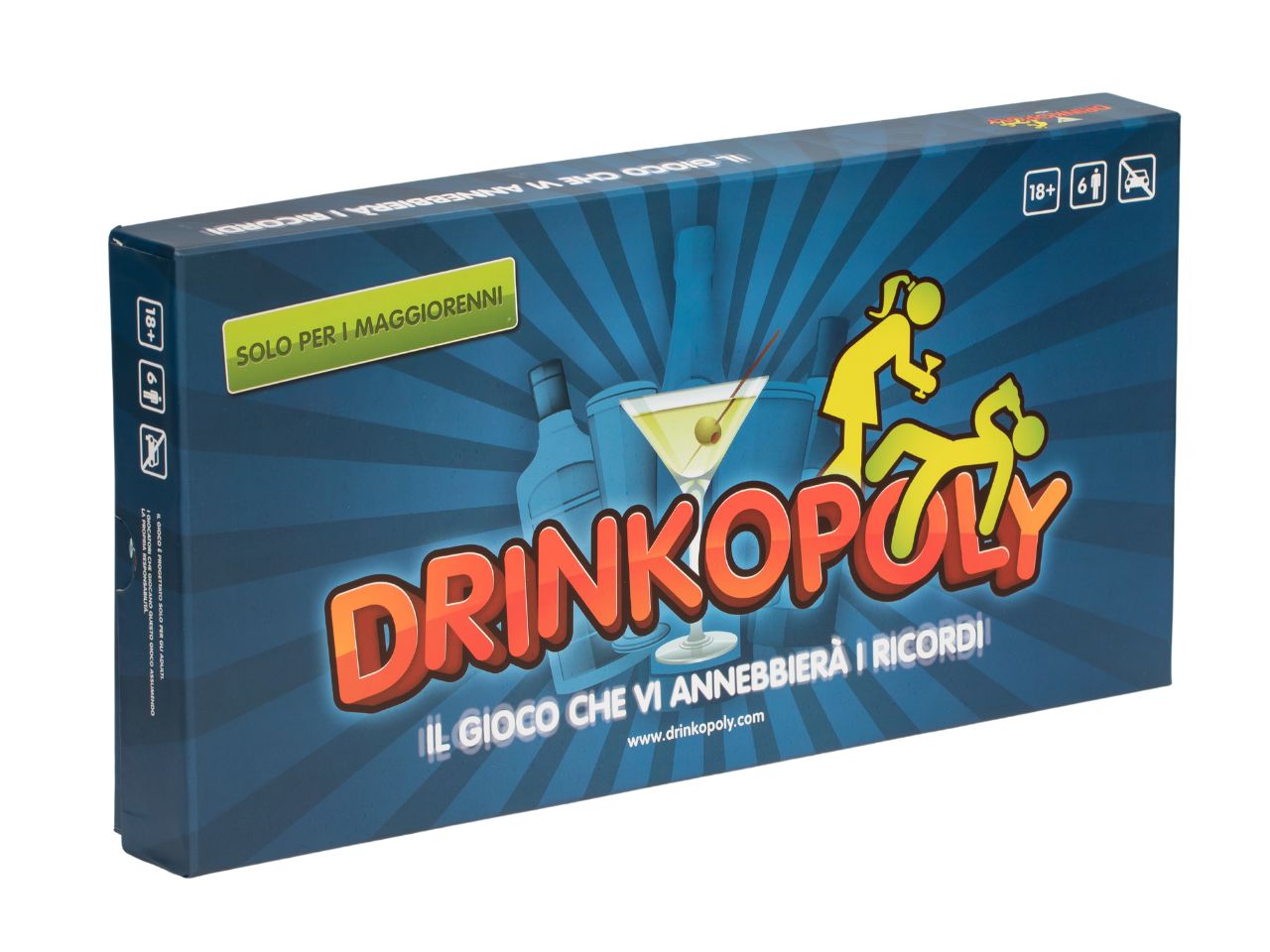 Drinkopoly, gioco di societÃ  per adulti, da 6 a piÃ¹ giocatori, 18+ anni - Asmodee