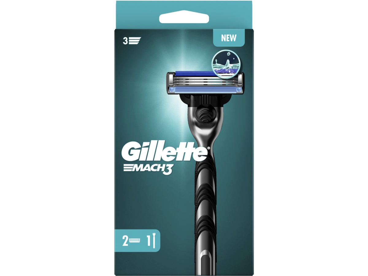Gillette mach 3 rasoio 2up con 2 ricariche$
