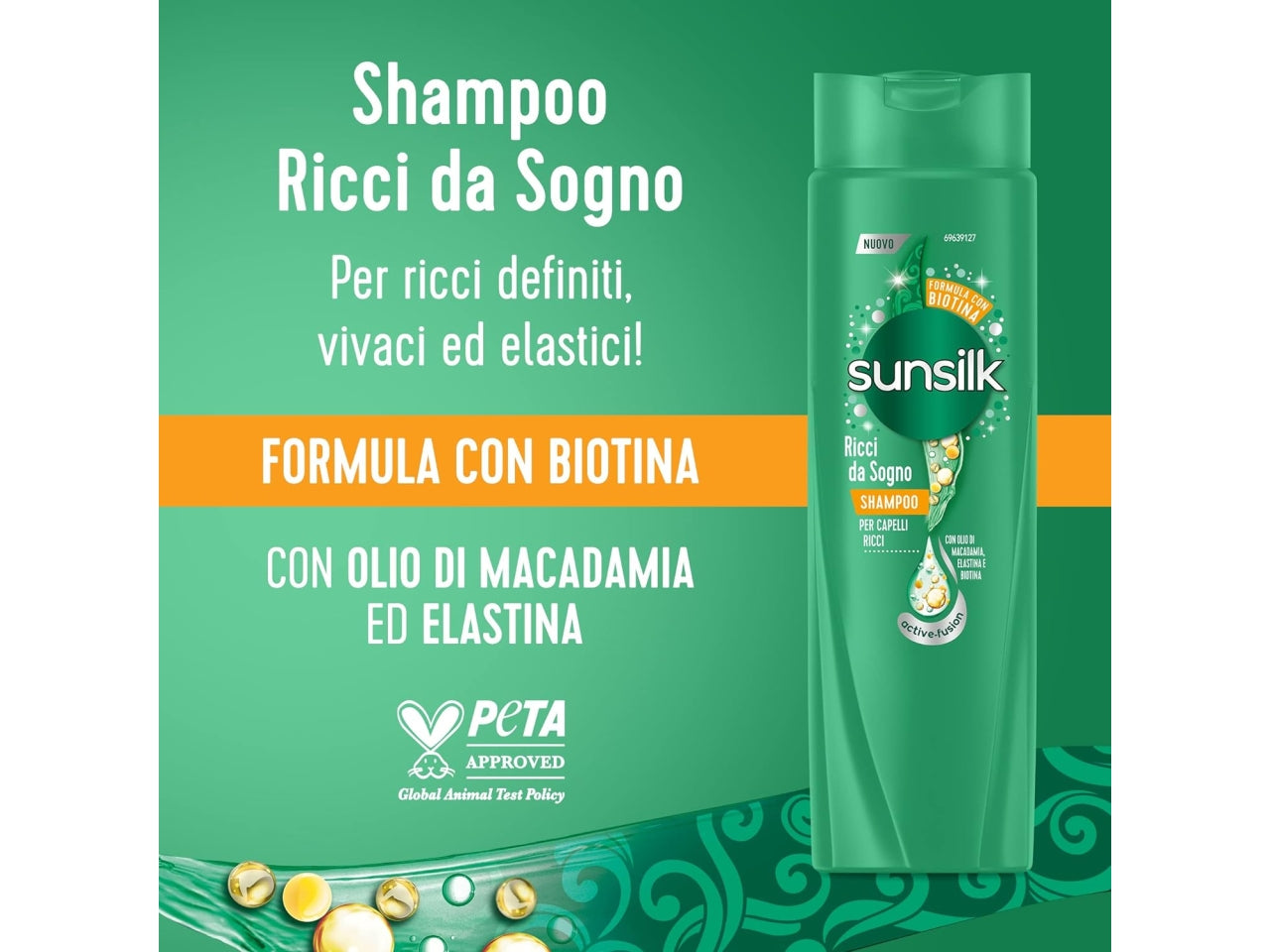 Shampoo Sunsilk Ricci da Sogno Idratazione e Definizione per Capelli Ricci 250 ml $