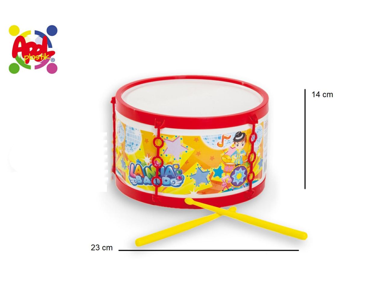 Tamburo music 23xh.14cm