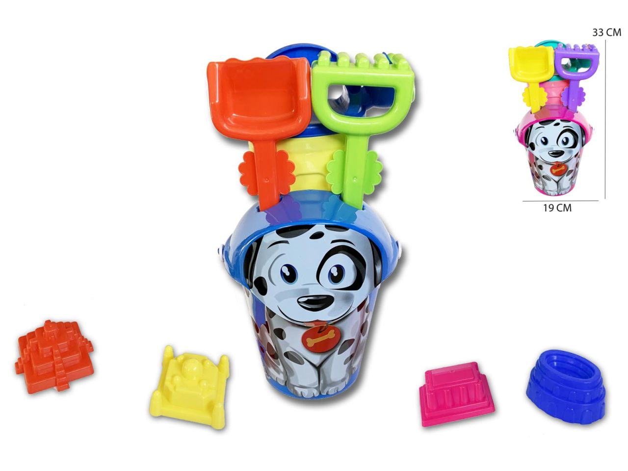 Set completo mare con 4 grafiche assortite