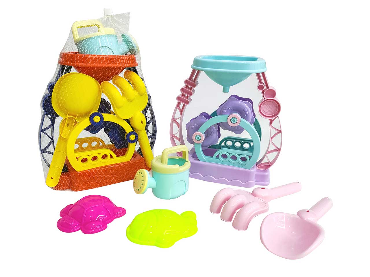 Set giochi mare con mulino per bambini in plastica multicolor 26x11x34 cm - Apel Plastik