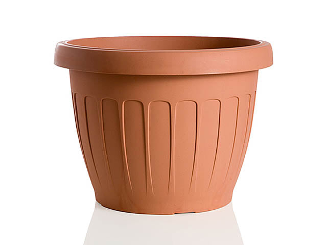 Vaso fiori terra d.25cm   30085
