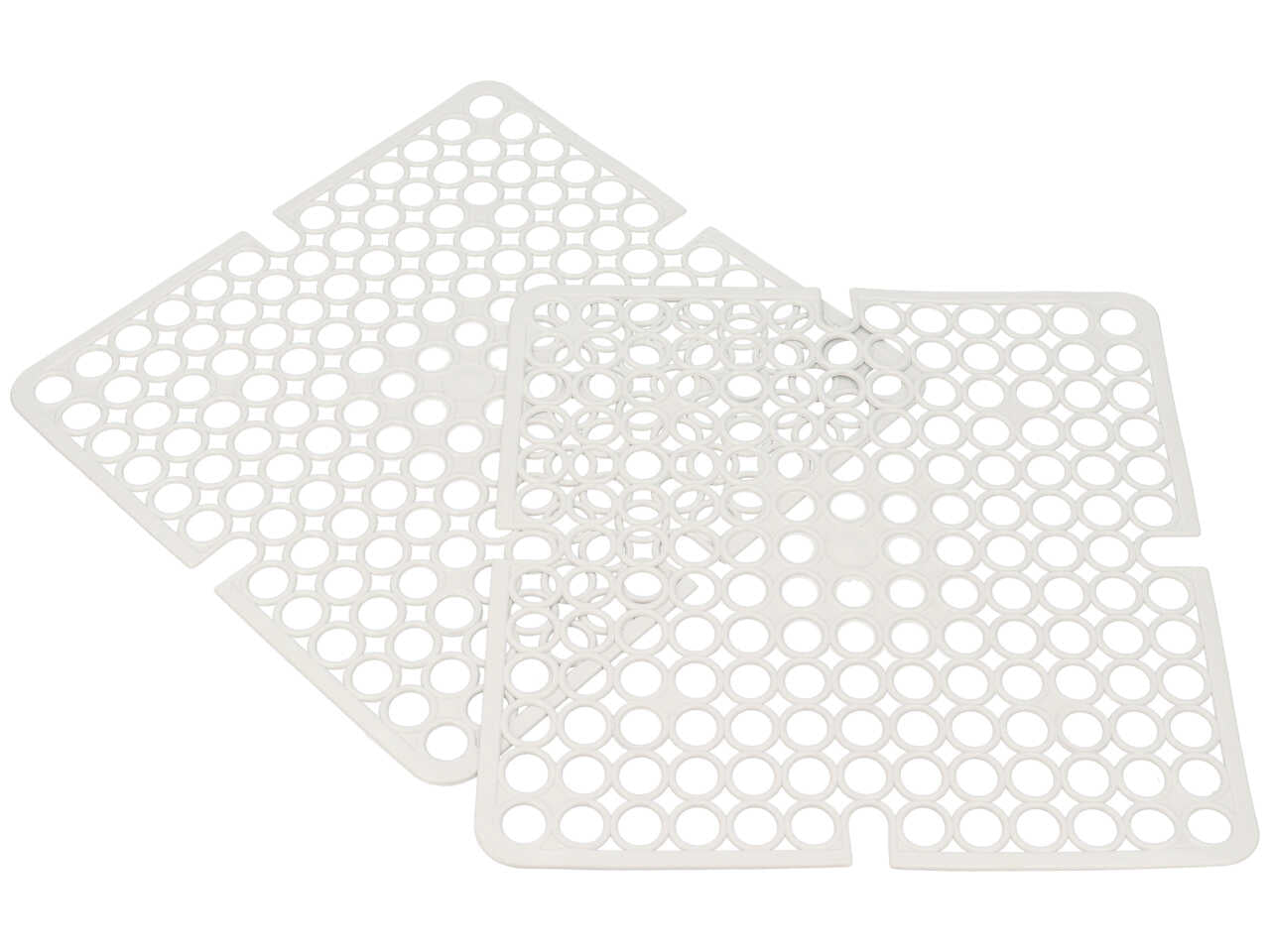 Tappeto per lavello 3 pezzi bianco