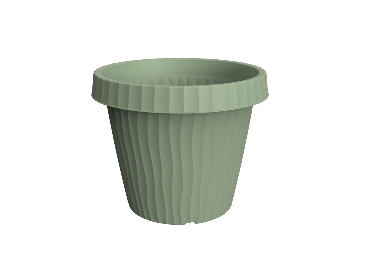 Vaso onda d.25cm colore salvia