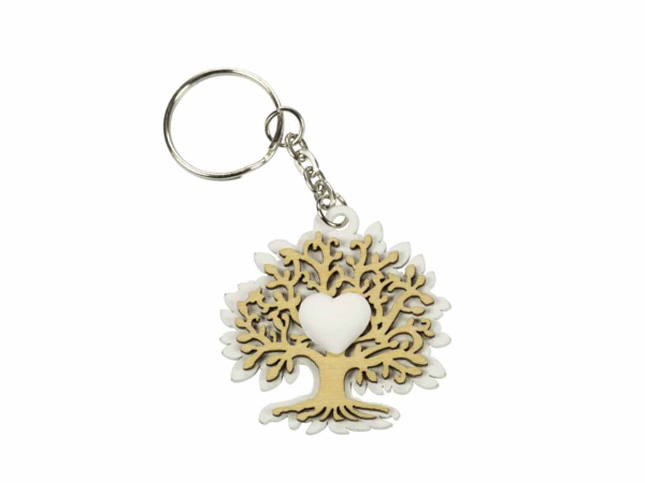 Portachiavi albero della vita in legno