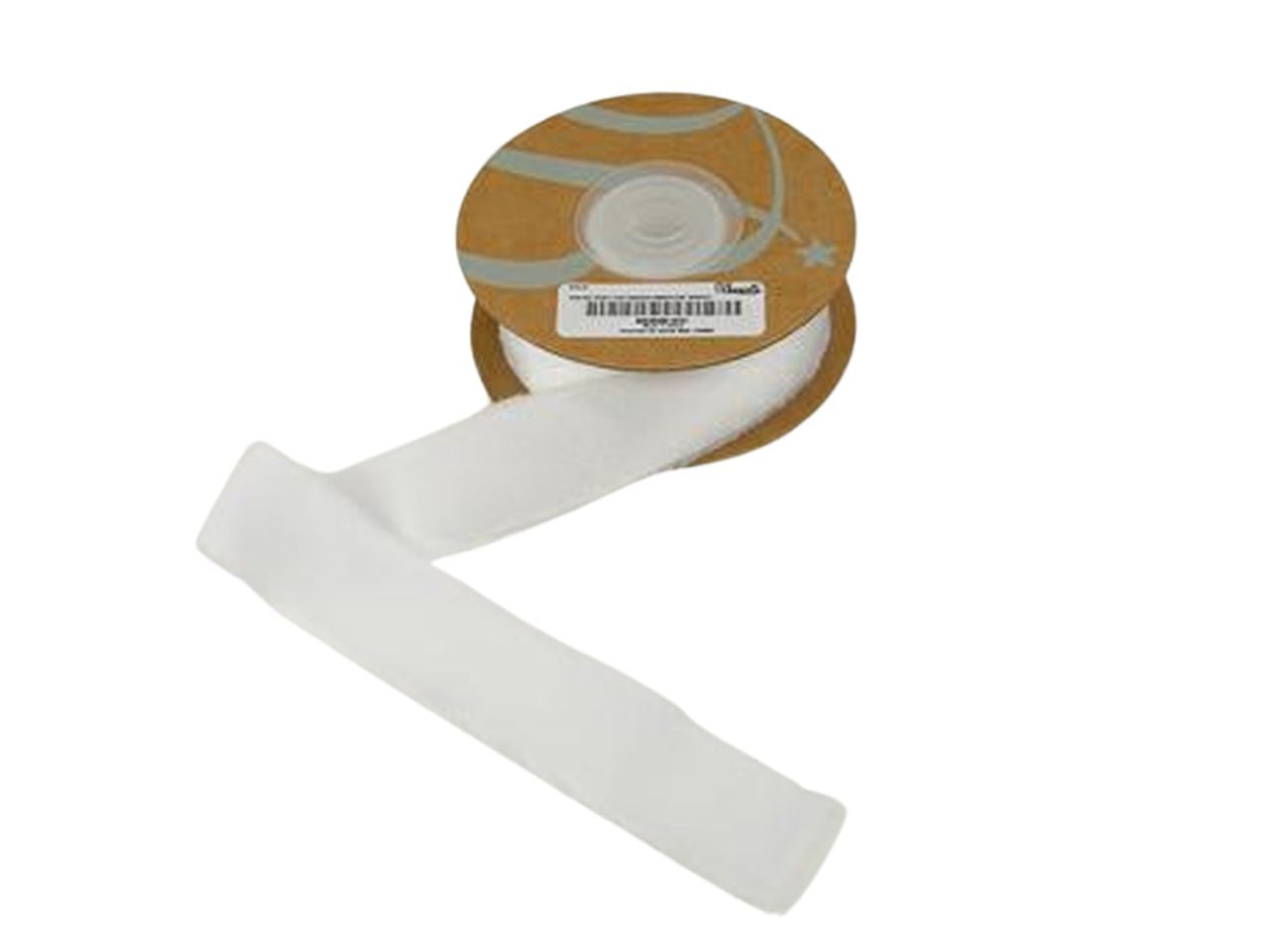Nastro raso con frangia misura mm25x15mt bianco