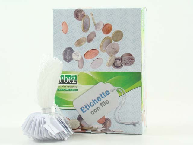 Etichetta con filo 1000 pezzi a389