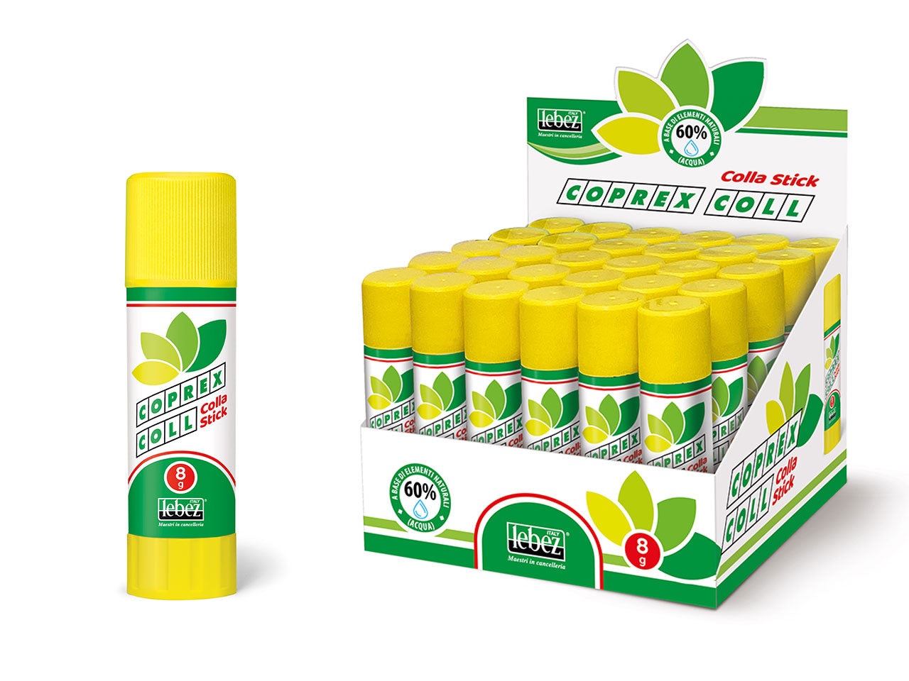 Colla in stick da 21gr la confezione contiene 12 sticks