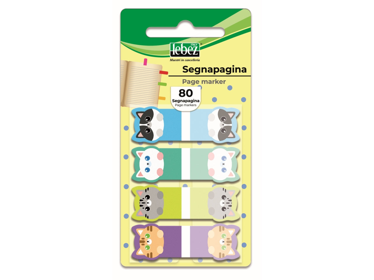 Segnapagina adesivi con 80 fogli