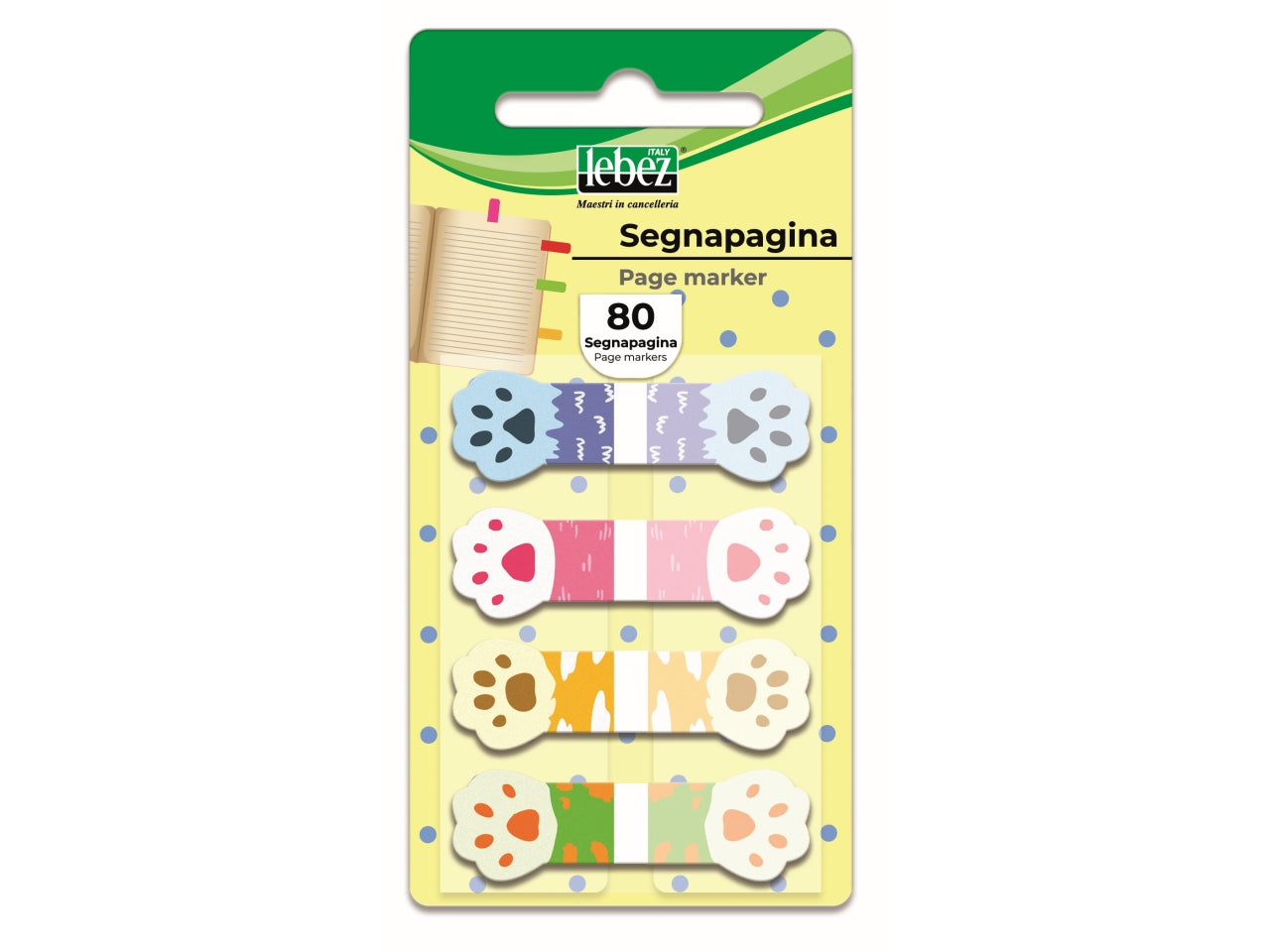 Segnapagina adesivi con 80 fogli