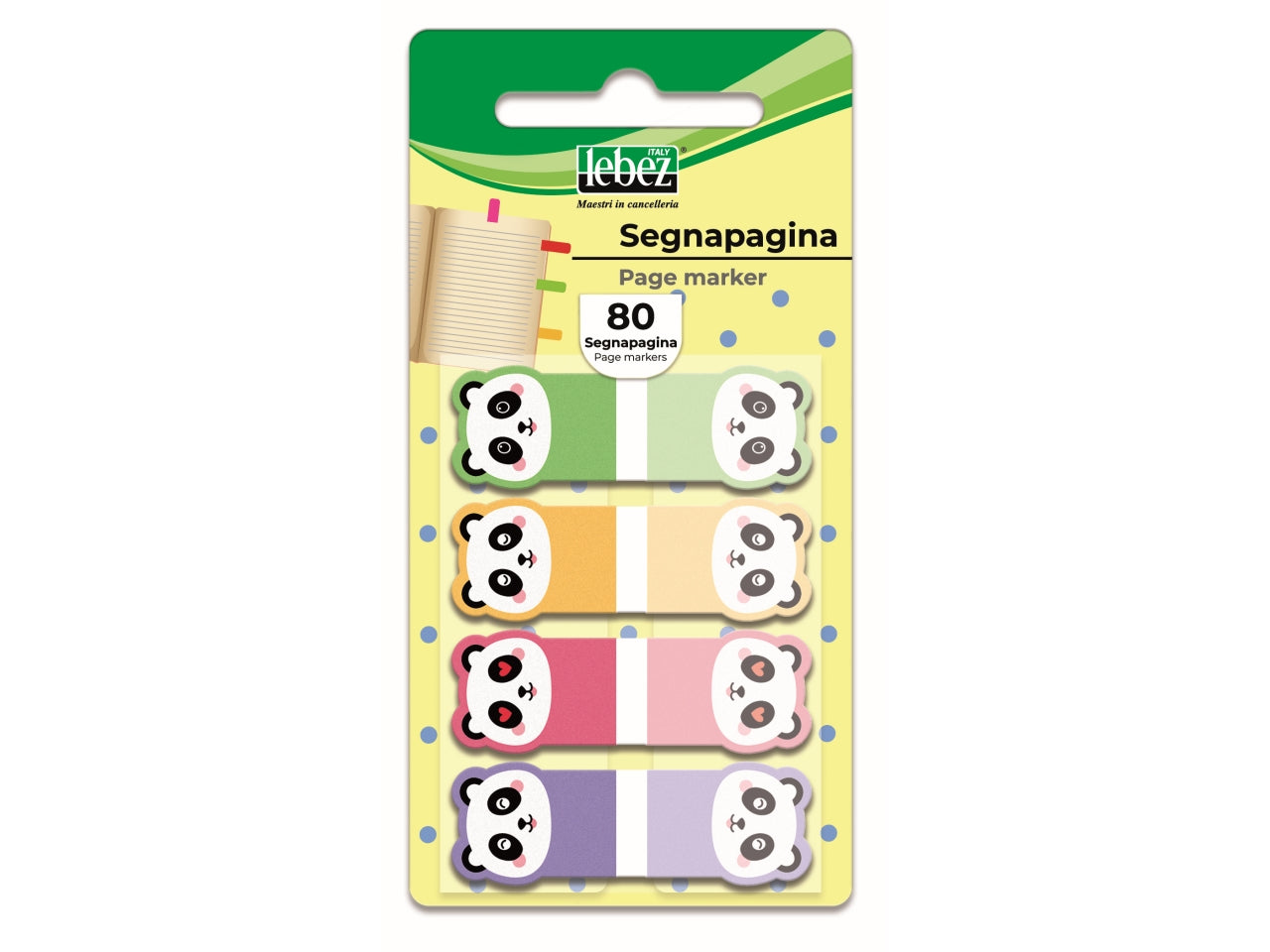 Segnapagina adesivi con 80 fogli