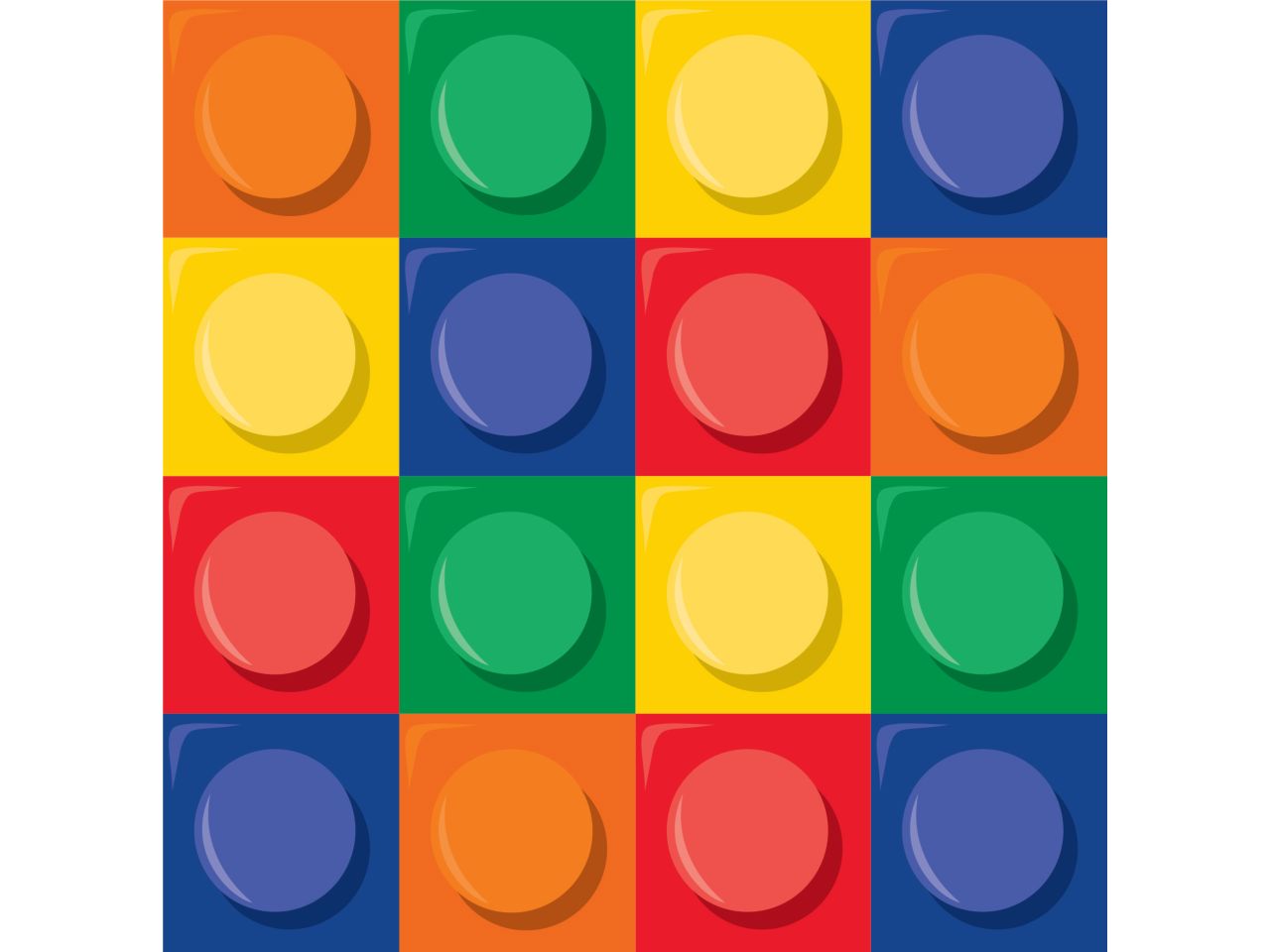 Tovaglioli block party misura 33x33cm - la confezione comprende 16 tovaglioli