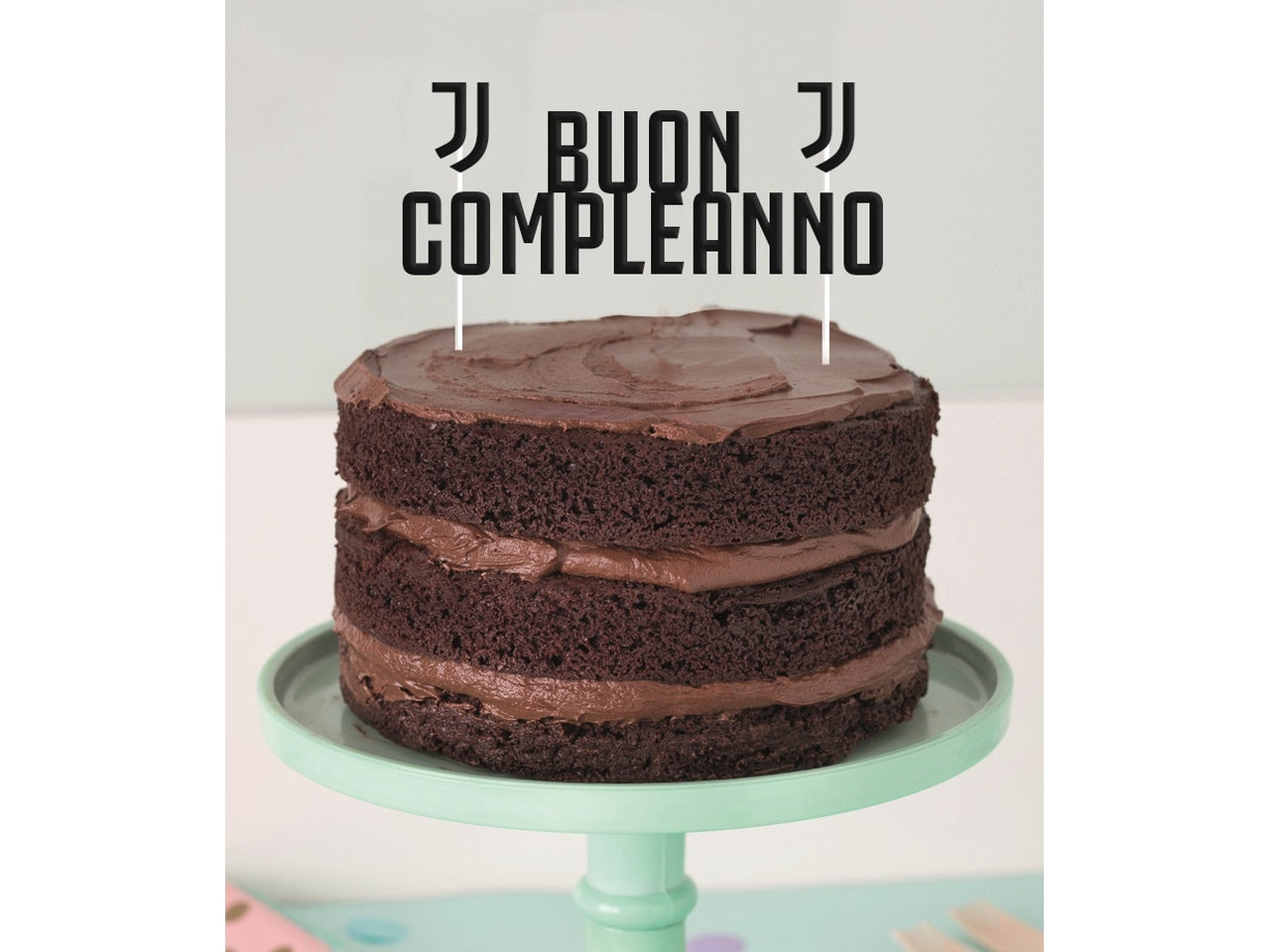 Juventus decorazione buon compleanno l.17xh.18cm