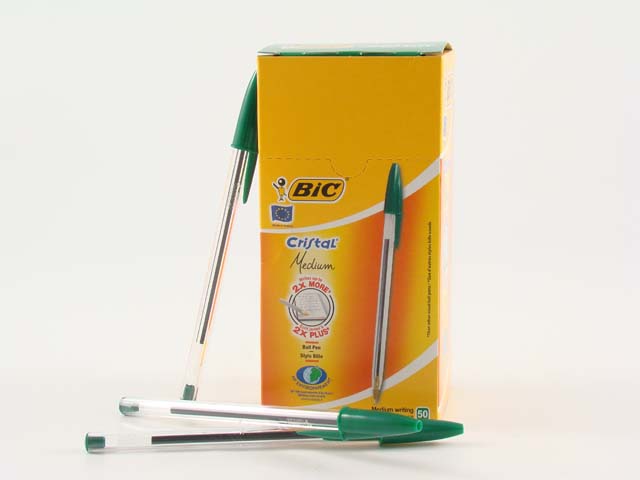 Penna sfera cristal verde 50 pezzi 002-40 $