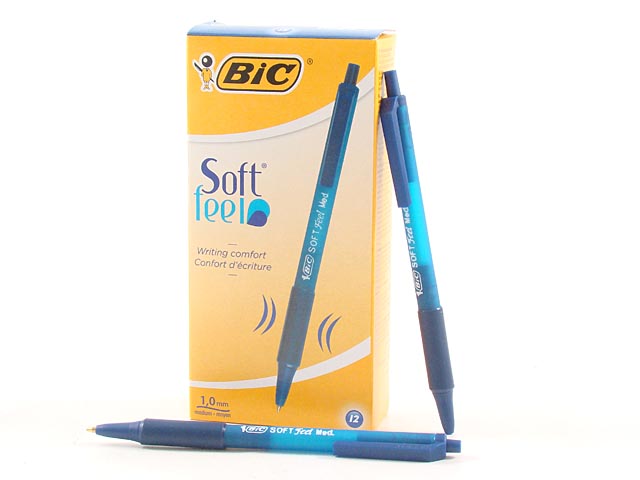 Penna sfera softfell clic blu12 pezzi837398