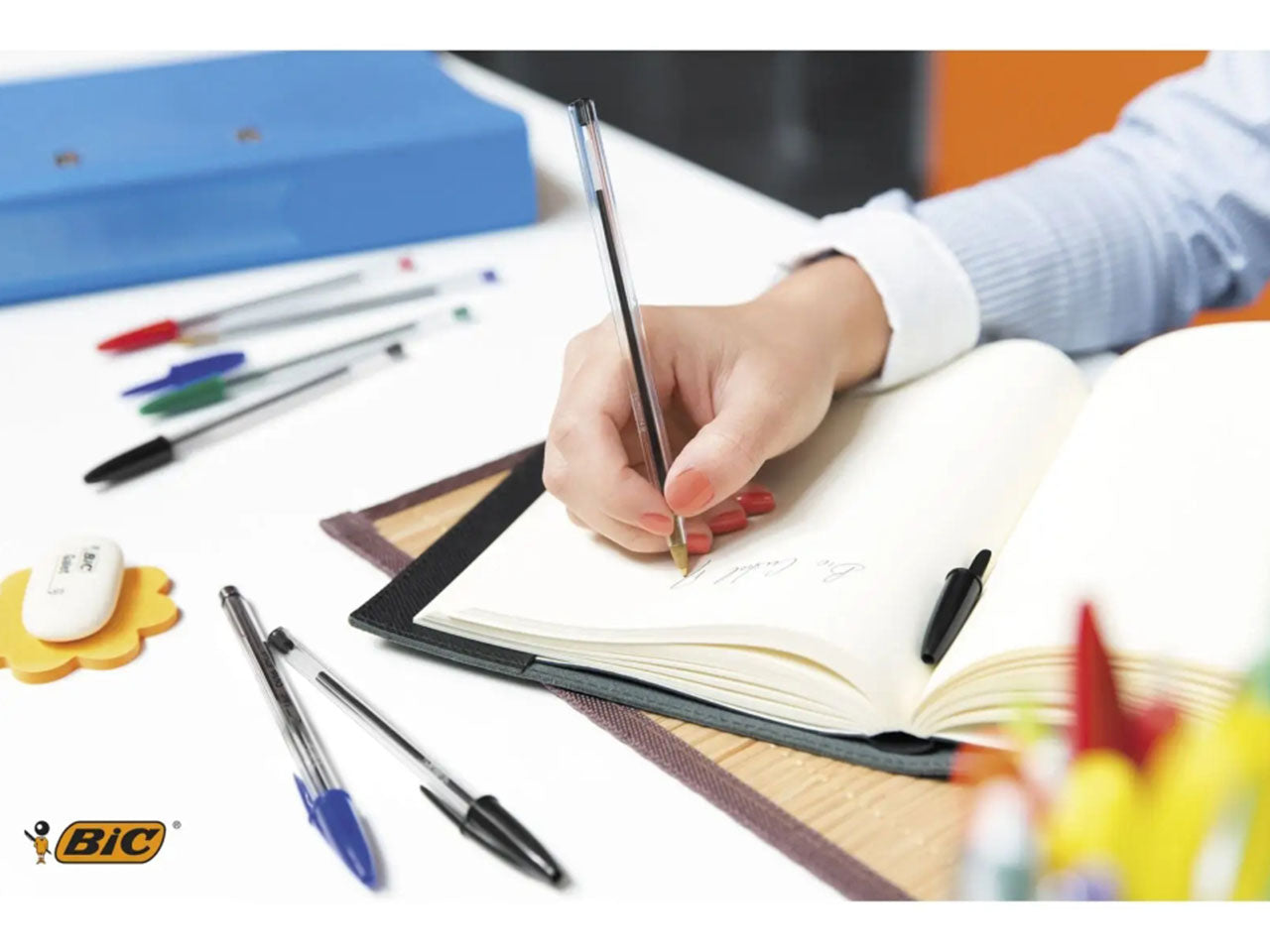 Penna Bic Cristal Original a sfera colori assortiti, tratto 1.00 mm, confezione 10 pezzi