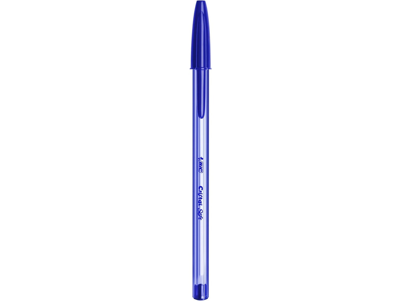 Penna Bic Cristal Soft a sfera colore blu, tratto 1.2 mm, confezione 4 pezzi