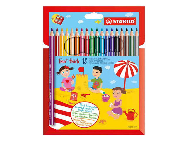 Stabilo pastelli maxi  la confezione contiene 18 pezzi