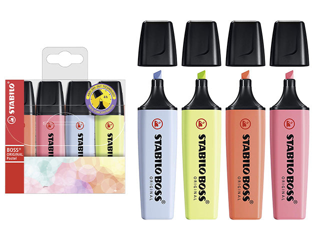 Stabilo pastello Boss  la confezione contiene 4 pezzi