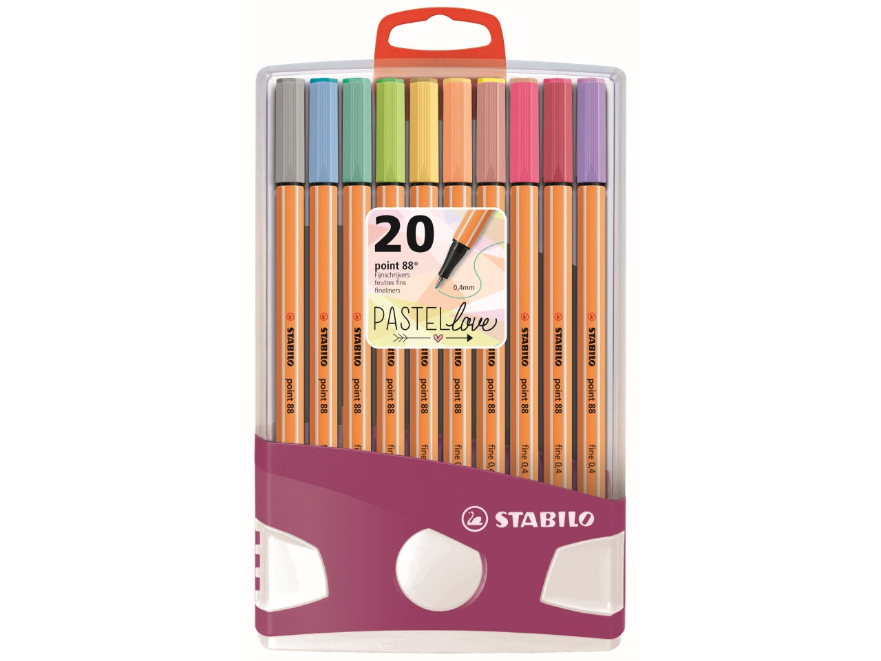 Stabilo Penna Point 88 TonalitÃ  Pastello, 20 pezzi