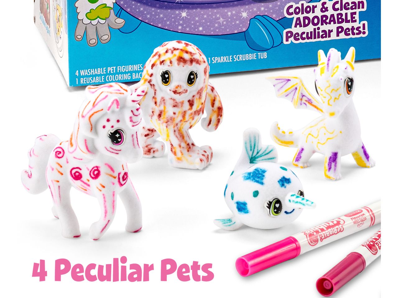 Washimals Pets Set Cuccioli da colorare Crayola set attivitÃ 