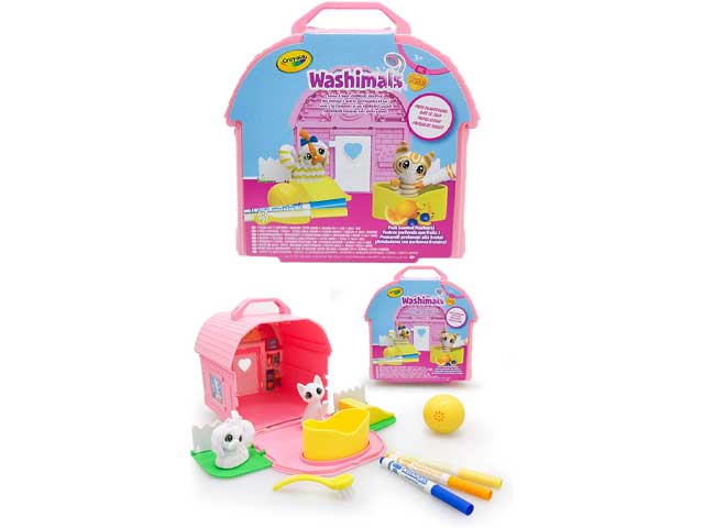 Washimals Pets Set Cuccioli da Colorare Crayola set attivitÃ  Parco giochi