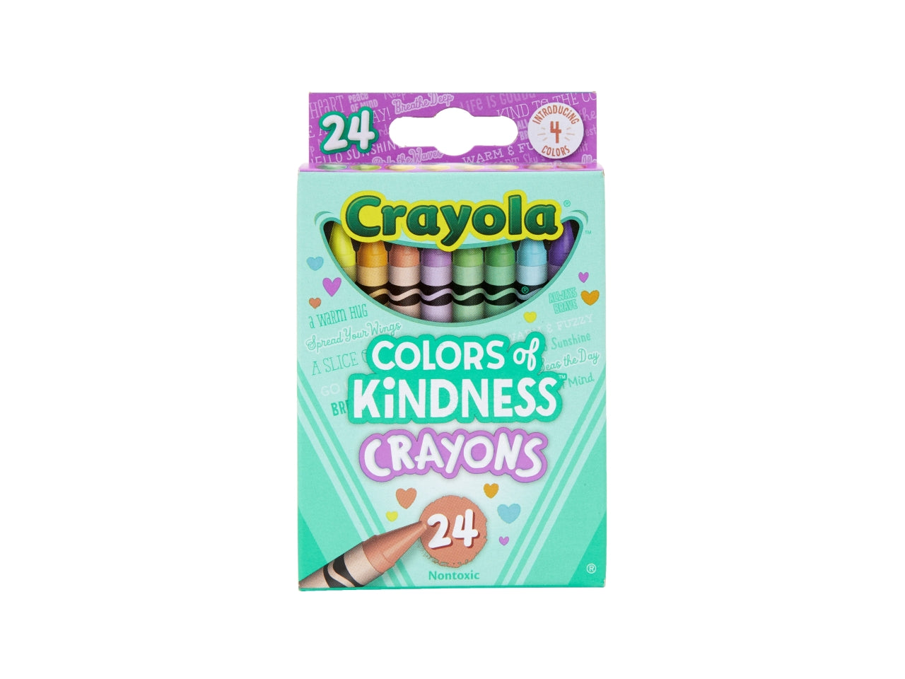 Set Pastelli a Cera Colours of Kindness 24 Pezzi - Multicolor, 7,2x3x10 cm, 131 gr, Cera, Certificato CE, Unisex, EtÃ  3+ | Crayola