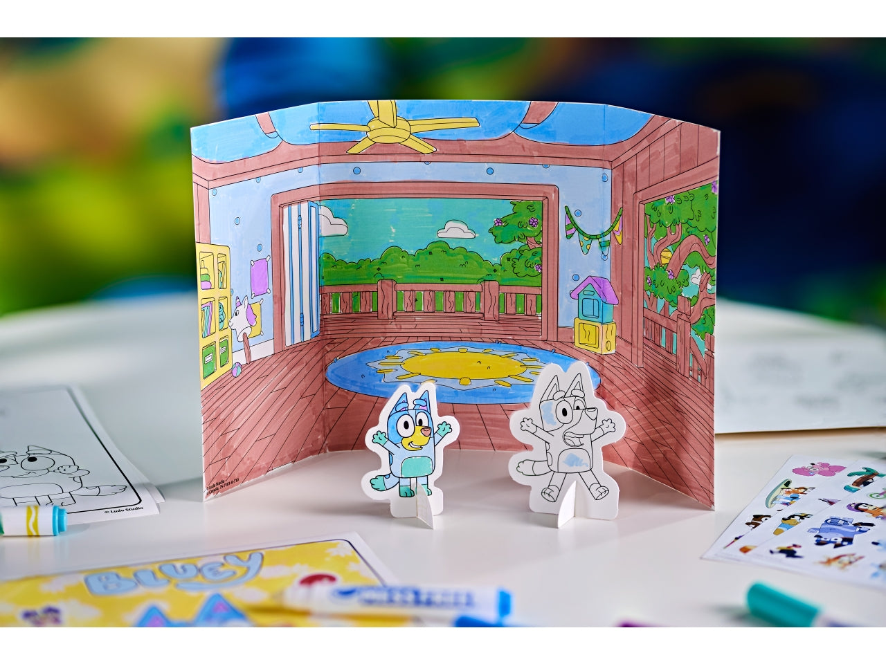 Activity set color wonder bluey