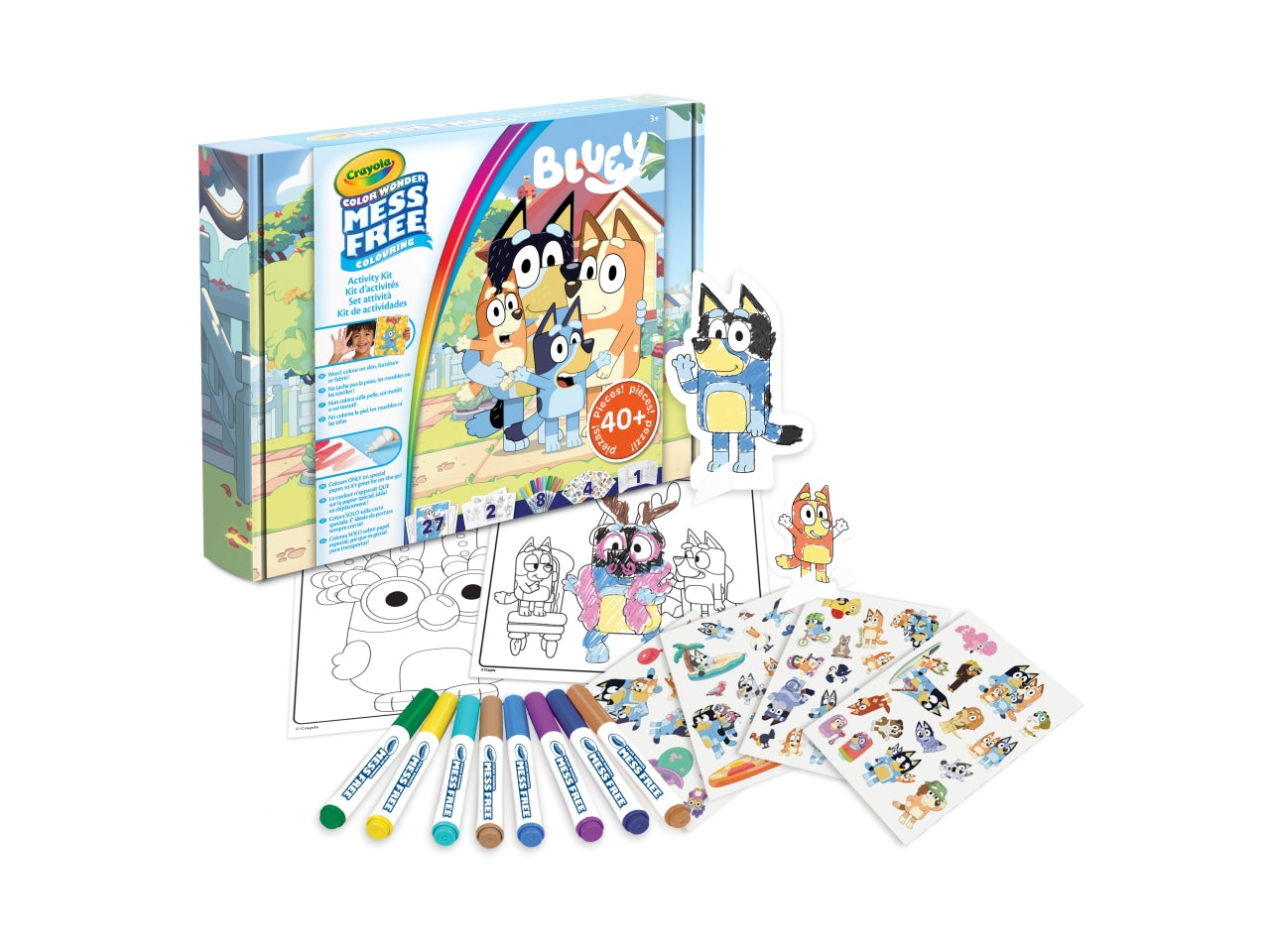 Activity set color wonder bluey