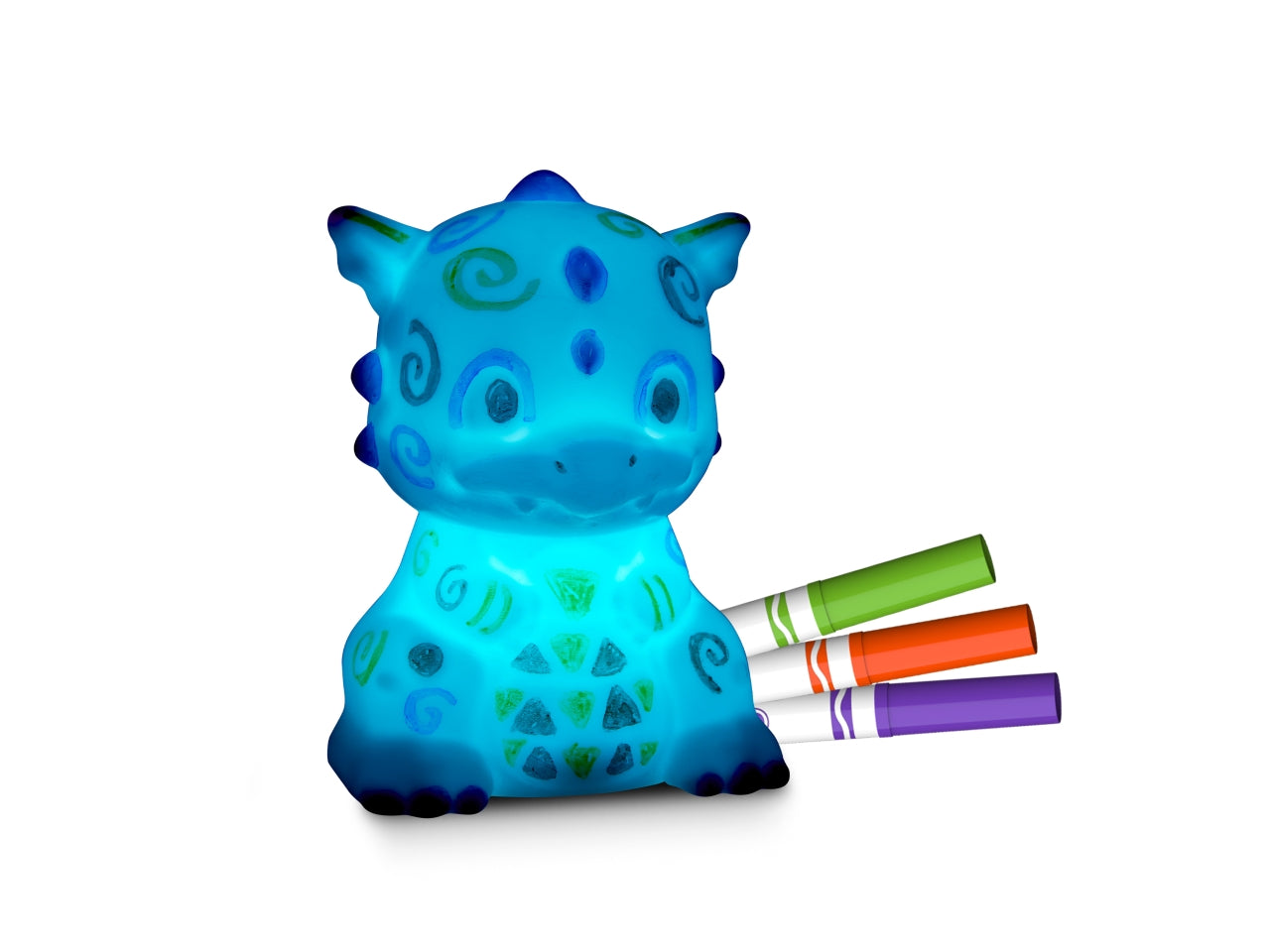 Lighr-ups personaggi luminosi unicorno e draghetto da colorare